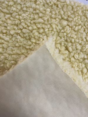 Tejido de terciopelo de lana de poliéster 100% para ropa textiles para el hogar cojines y juguetes