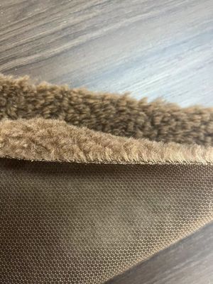 Tejido de peluche suave artificial de piel falsa Sherpa Teddy con material delantero 100% poliéster