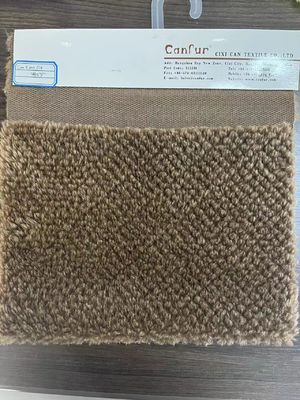 Tejido de peluche suave artificial de piel falsa Sherpa Teddy con material delantero 100% poliéster
