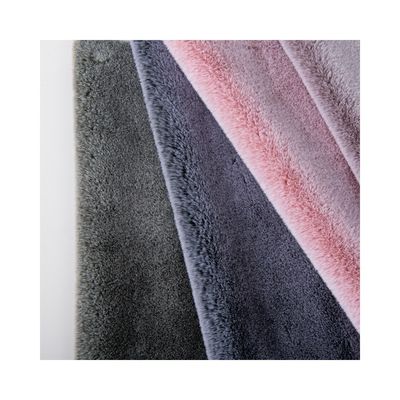 Tejido de peluche de piel falsa corta para prendas de vestir Contigo de hilo personalizable