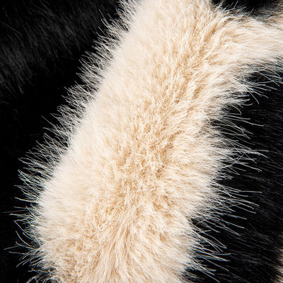 58/60" de ancho Jacquard Tejido de piel falsa artificial para abrigo 100% Acrílico Material delantero