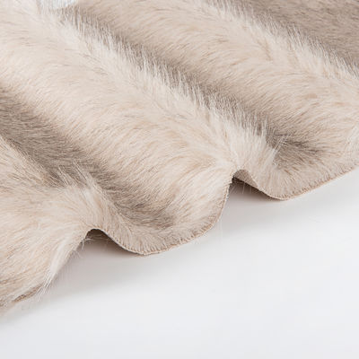 70-80 mm longitud de pila cabello acrílico de punta teñido tejido sintético de piel para abrigo de invierno